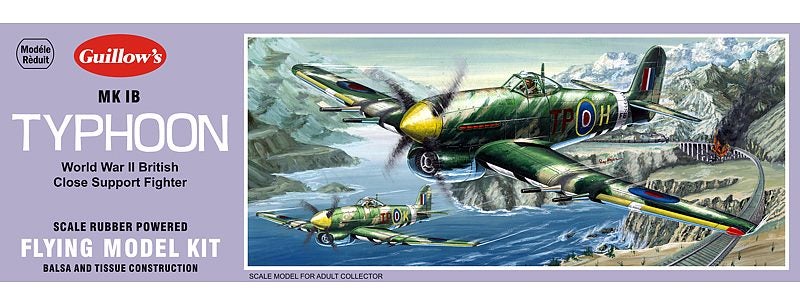 Guillows 1:28 0906 Hawker Typhoon 1B Easy Build Carousel 1