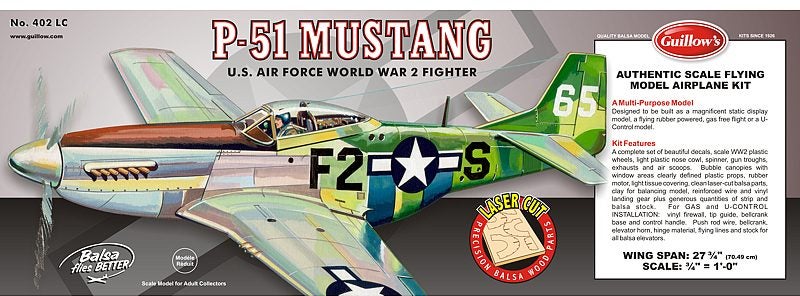 Guillows 1:16 0402 North American P-51D Mustang Carousel 1