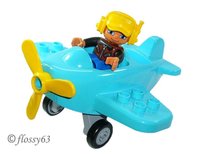 ®™DUPLO - Small Med Azure Plane with Pilot ~Retired Items~ Carousel 1