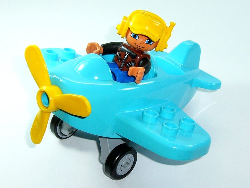 ®™DUPLO - Small Med Azure Plane with Pilot ~Retired Items~ Carousel 2