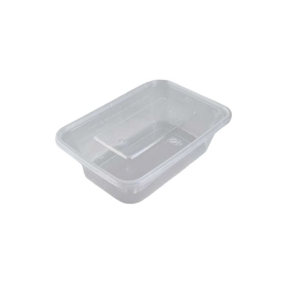 25 X 1000ml Clear Plastic Reusable Food Lunch Snack Containers With Lids Carousel 1