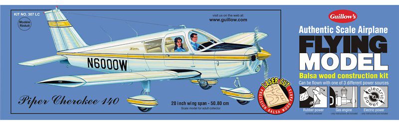 Guillows 1:20 0307 Piper Cherokee 140 Carousel 1