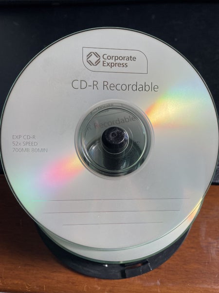 CD-R recordable 52x speed, 700mb 80 min x 39 on spindle Carousel 1