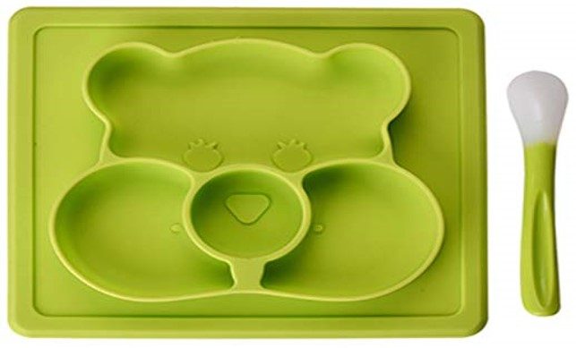 Bear Baby Suction Mat with Spoon for Babies & Toddlers Carousel 2