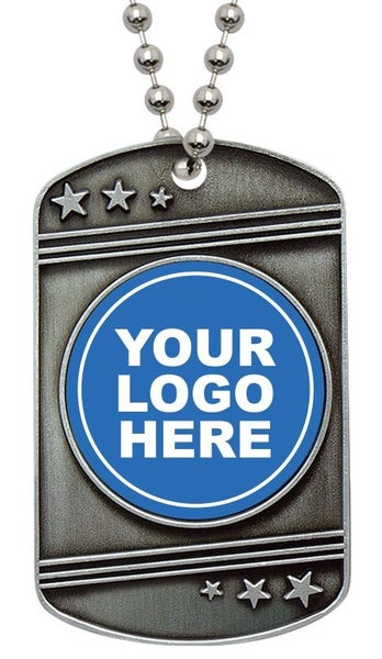 Dog Tag Medal, Incl Logo & Engraving. Touch, Tag, Softball, Soccer, Rugby, Swim Carousel 1