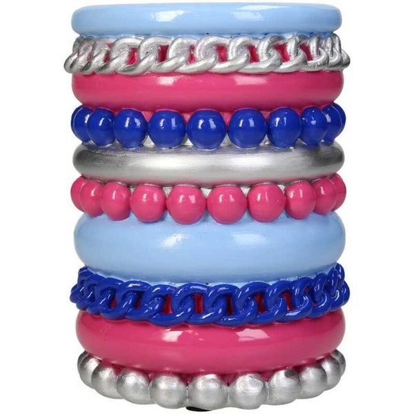 Kersten Bracelet Candle Holder Blue, Pink, Navy & Silver 13.3cm Carousel 1