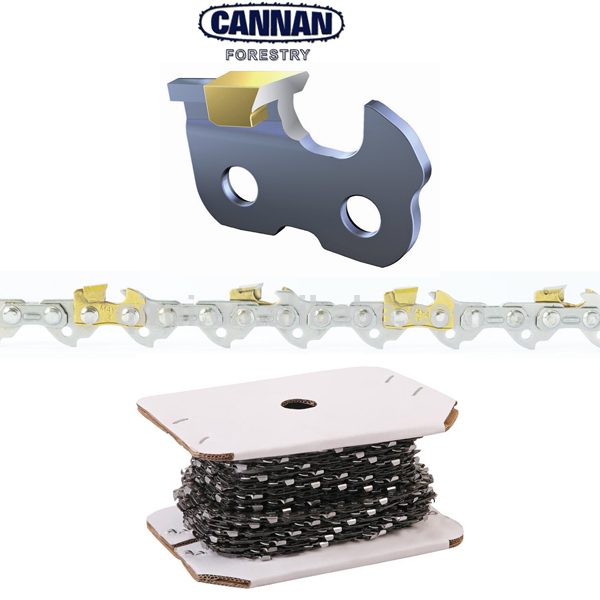 Cannan 3/8", 0.058" Tungsten Carbide Chain - 25ft Roll Carousel 1