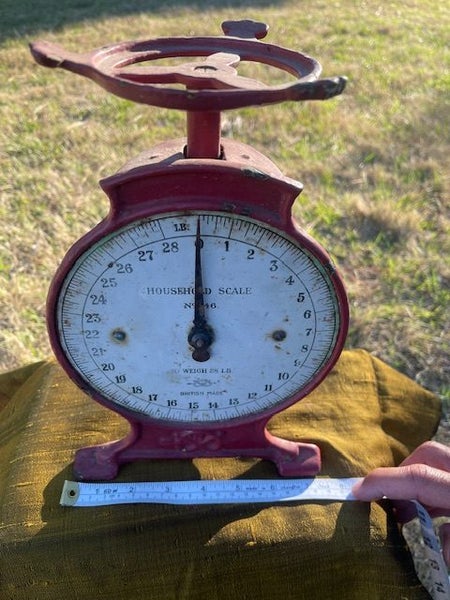 Vintage Cast Iron British Made Household Scales Carousel 1