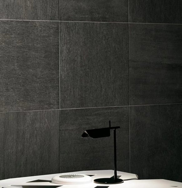 Floor/Wall/Feature Wall Tiles - Nero/Black Matt 600x600mm Carousel 1