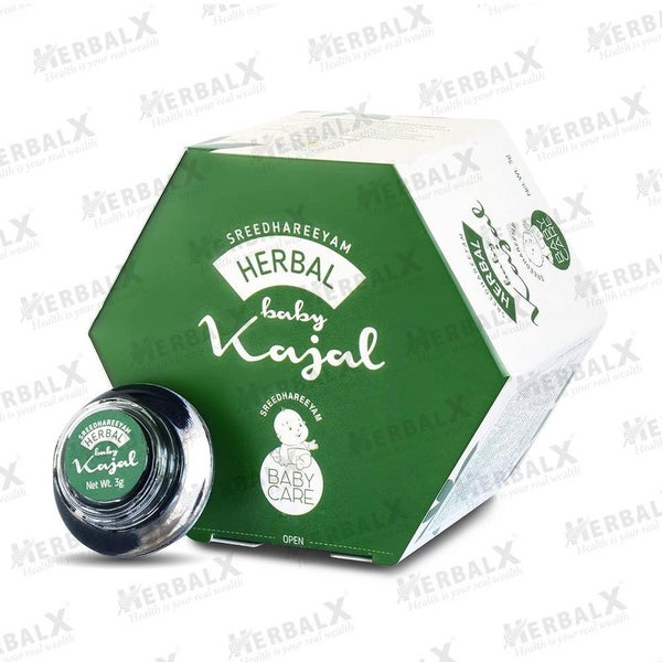 Sreedhareeyam Herbal Baby Cream Kajal for New Born | Natural Black - 3g Carousel 2