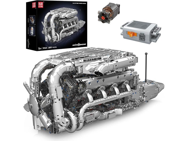 MOC Technology V8 Engine Eight Cylinder Engine Series, Gasoline Engine Block Kit Carousel 1