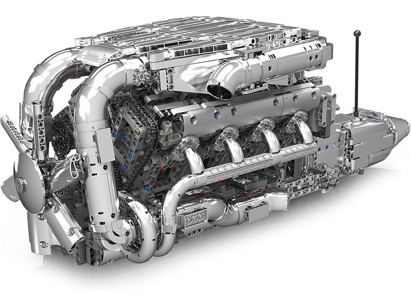 MOC Technology V8 Engine Eight Cylinder Engine Series, Gasoline Engine Block Kit Carousel 2