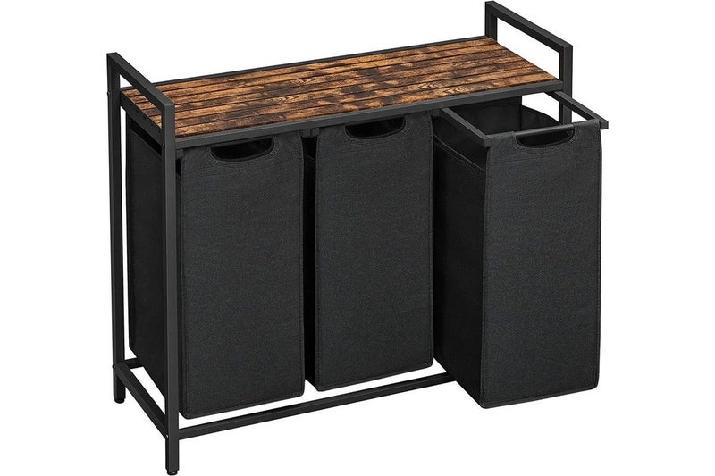 Vasagle 3-Compartment Laundry Storage Shelf Carousel 2