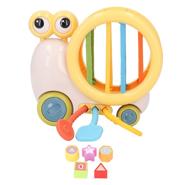 sensory shape sorter pull string toy baby pull string toy silicone pull string Carousel 8