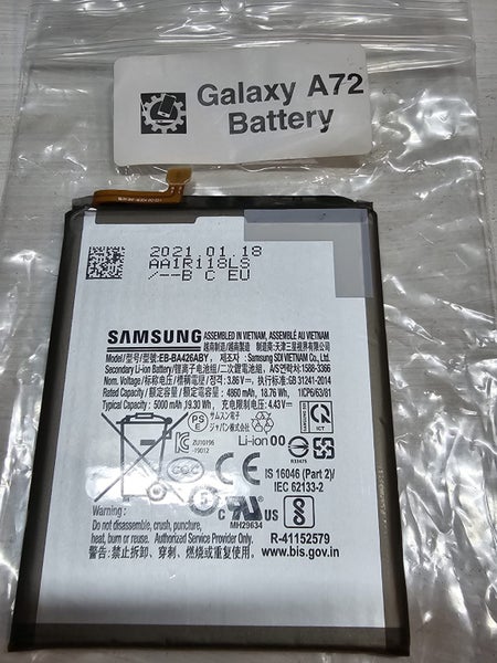 Samsung Galaxy A72 Replacement Battery - Genuine Dissasembled Carousel 1