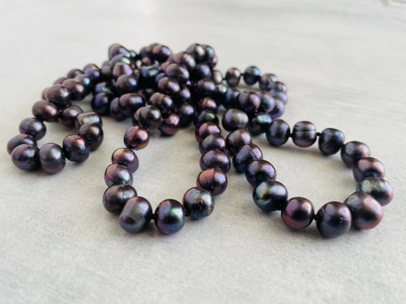 Long Large Genuine Pearl Necklace-116cm Carousel 7