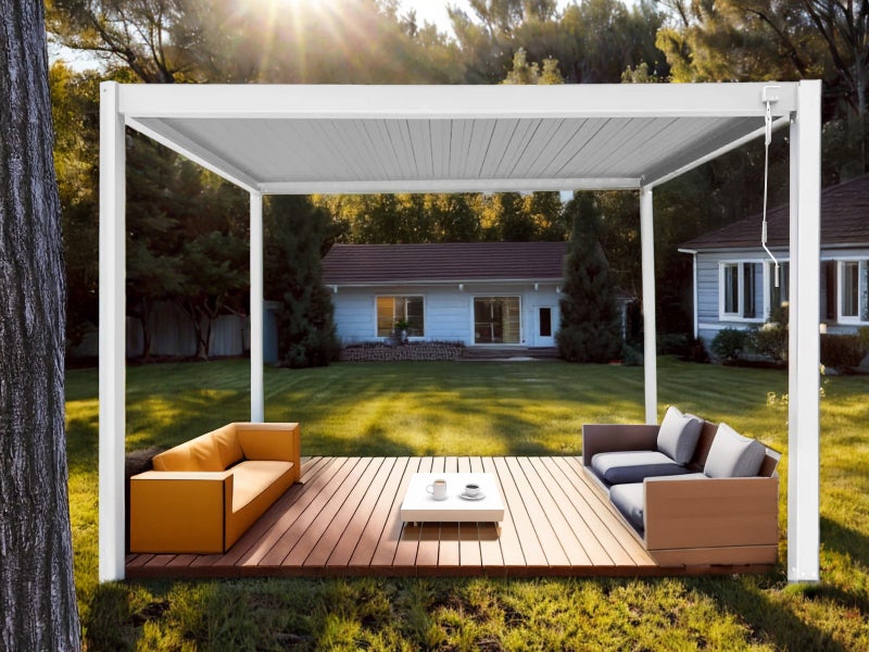 Louvre Roof Pergola 3x4M Carousel 2