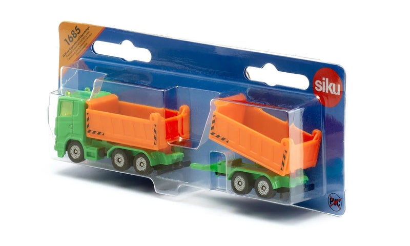 Truck with dumper body and tipping trailer Siku 1685 Carousel 1