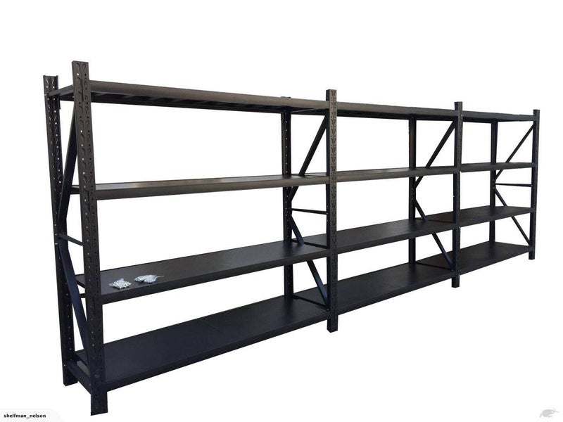 Heavy duty Shelving unit 6M(L) x 0.5M(W) x 2M(H) 2400kg fits in 20 ft container Carousel 1