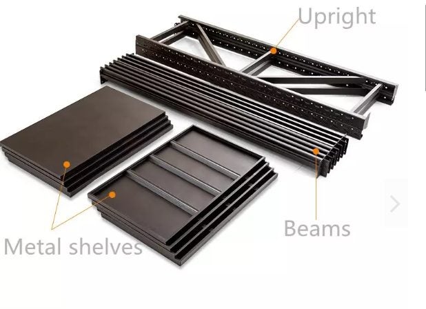 Heavy duty Shelving unit 6M(L) x 0.5M(W) x 2M(H) 2400kg fits in 20 ft container Carousel 2