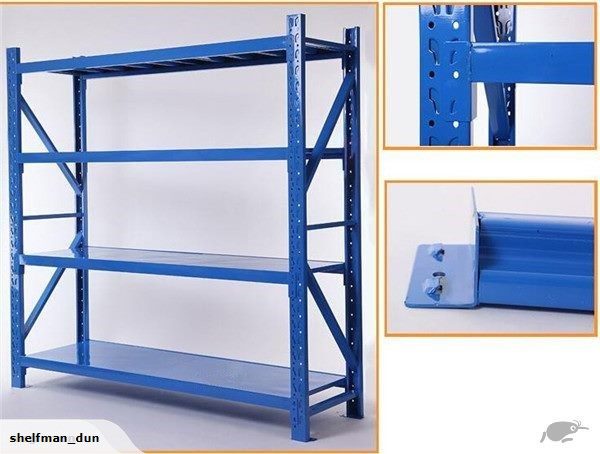 Heavy Duty Shelving unit 2m(L) x0.5m (W) x2m (H) 800kg Capacity @ 200kg/ level Carousel 1