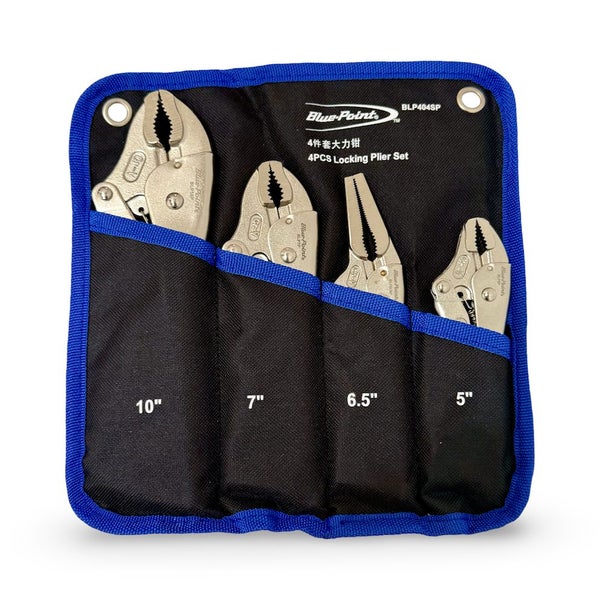 Blue Point Locking Pliers, Standard Grip, 4 pc BLP404SP Carousel 1