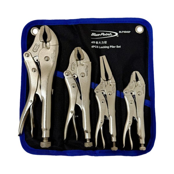 Blue Point Locking Pliers, Standard Grip, 4 pc BLP404SP Carousel 2