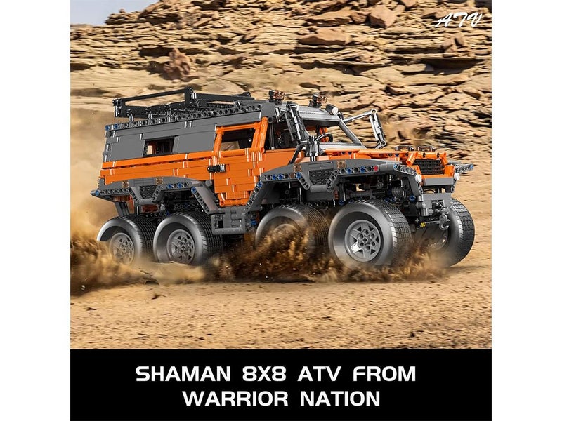 Off-Road Pickup Trucks Building Kits, MOC Shaman 8x8 ATV Car Sets with Motors Carousel 2
