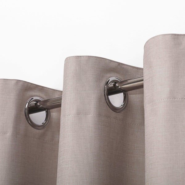 Sherwood Home 100% Blockout Eyelet Curtain Pair Cinnamon 225x223cm Carousel 2