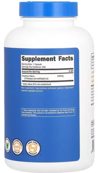 HAWTHORN BERRY 565 MG 180 CAPS - ANTI AGING HEART - E0327 Carousel 2
