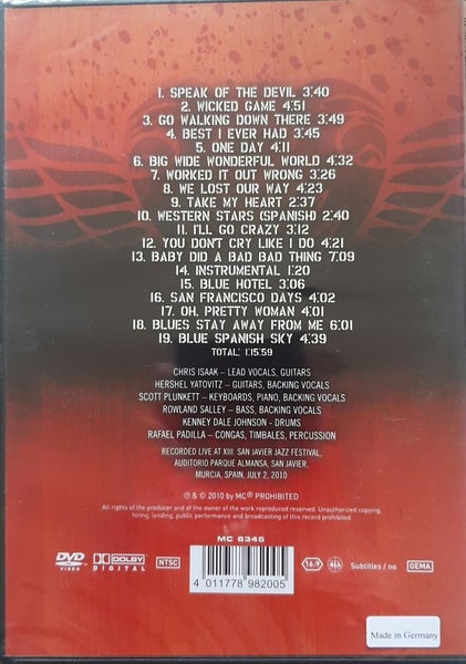 Chris Isaak- Mr Lucky in Spain 2010 live concert dvd Carousel 2
