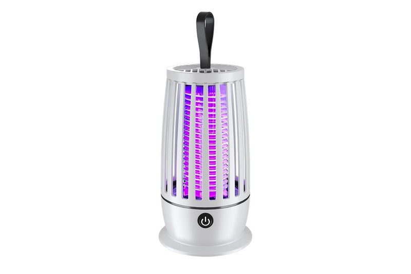 LED Electric Mosquito Killer Lamp USB Fly Trap Insect Bug Zapper Catcher-White Carousel 2