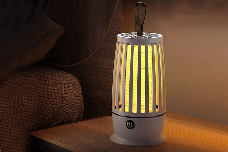 LED Electric Mosquito Killer Lamp USB Fly Trap Insect Bug Zapper Catcher-White Carousel 3