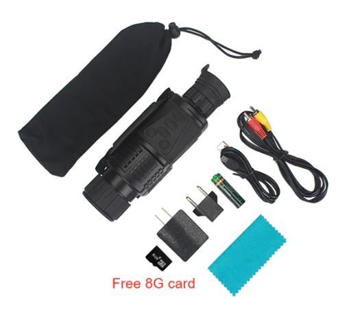 Night Vision Monocular WG540 Infrared Digital with 8G SD card 5X40 200M range62986994934018111