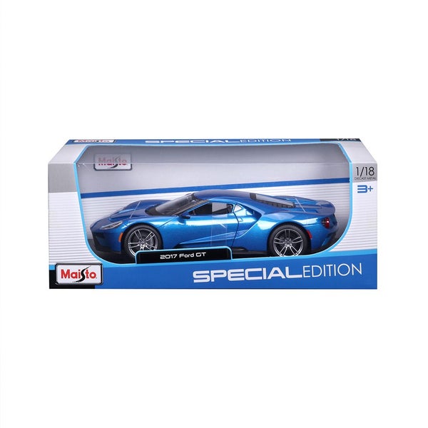 Maisto Special Edition 1:18 2017 Replica Diecast Ford GT Blue Toy Model Car 3y+ Carousel 2