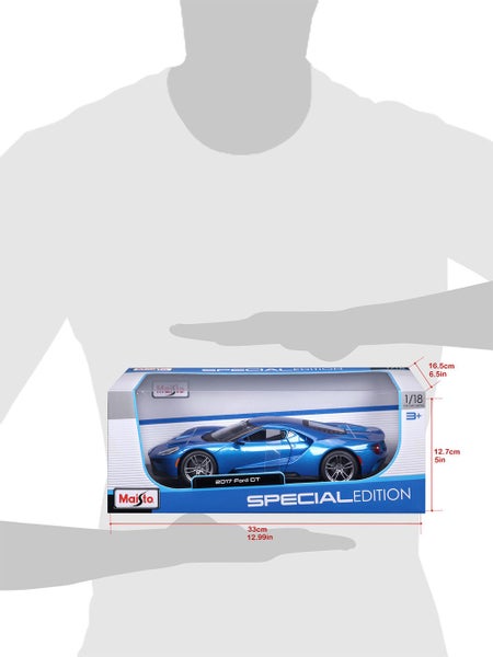 Maisto Special Edition 1:18 2017 Replica Diecast Ford GT Blue Toy Model Car 3y+ Carousel 10