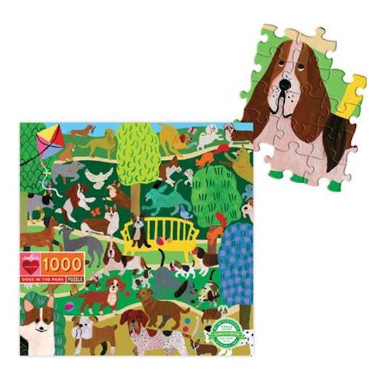 eeBoo: 1000pce Puzzle, Dogs in the Park Carousel 1