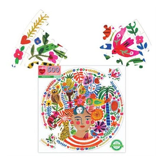 eeBoo: 500pce Puzzle, Positivity Rd Carousel 1