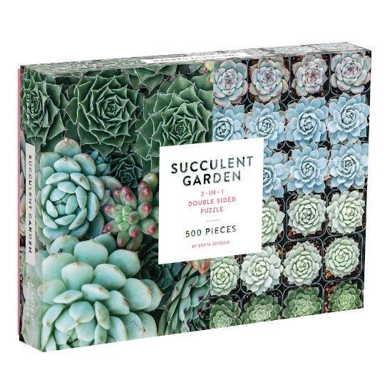Succulent Garden, 2-sided, 500pce Carousel 1