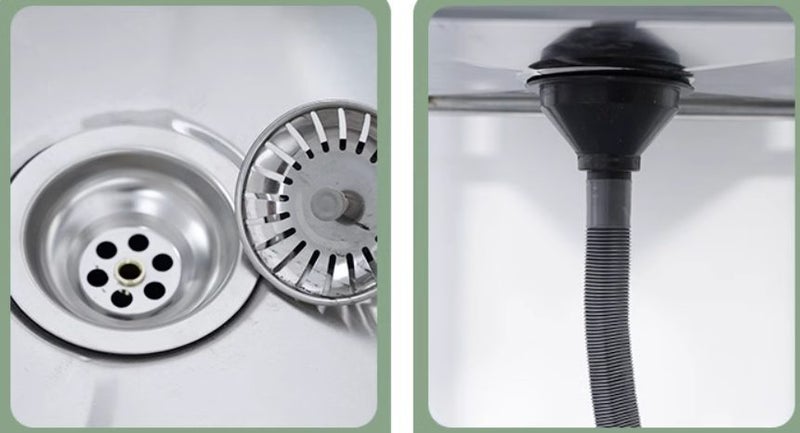 Stainless Steel Middle Sink with Bench + Splash Back + TAP!! 1800*600*900mm Carousel 2
