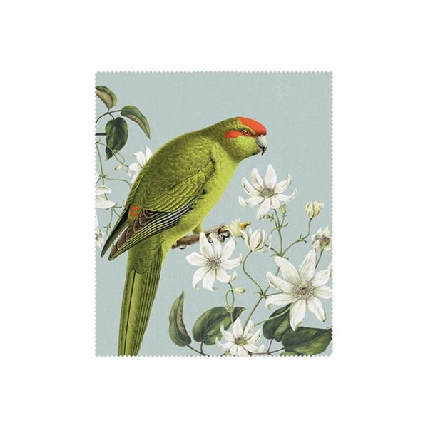 100% NZ Lens Cloth Birds & Botanicals Kakariki Carousel 1