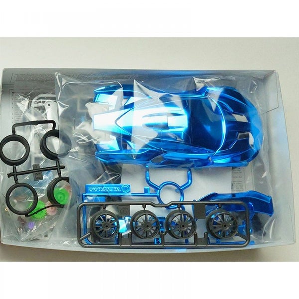 Tamiya 1/32 Mini 4WD JR Ignicion Blue Metallic MA Chassis Kit Carousel 2