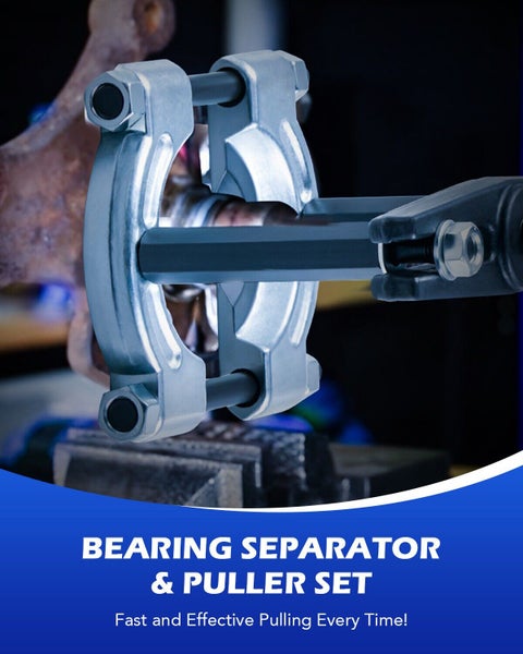 14pc Bearing Splitter Gear Puller Fly Wheel Separator Removal Tool Kit w Box Carousel 9