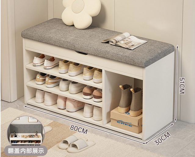 Living Room Shoe Cabinet Shelves Space Saving Carousel 2