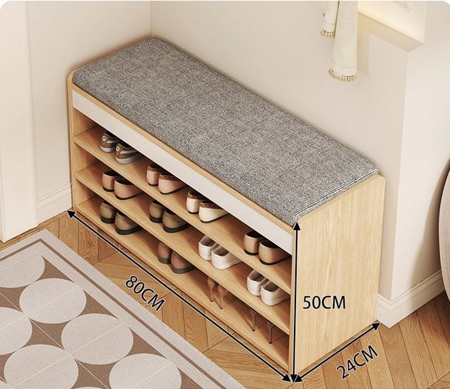 Living Room Shoe Cabinet Shelves Space Saving Carousel 3