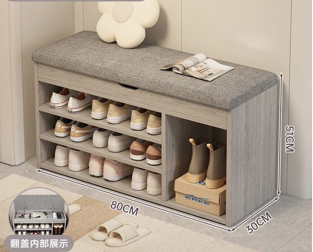 Living Room Shoe Cabinet Shelves Space Saving Carousel 1