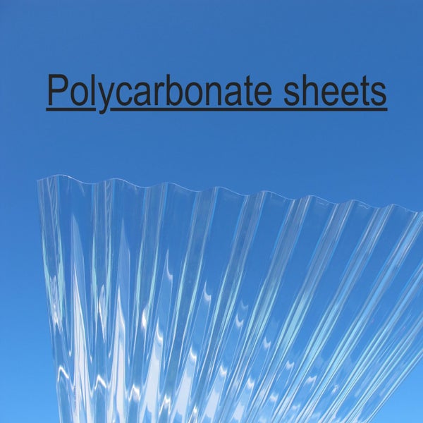 Polycarbonate Sheets - 1.8m to 7.2m sheets. clears, Grey,Bronze and Opal tints Carousel 1
