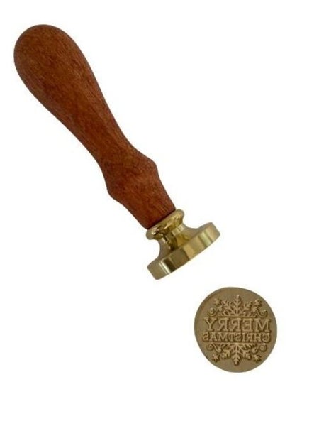 Wax Seal Stamp | Merry Christmas Snowflake Carousel 1