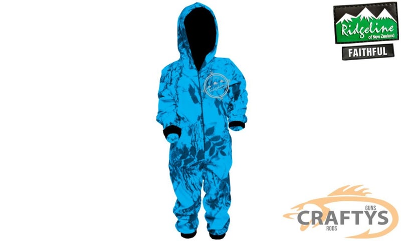 Ridgeline Kids ONESIES – Hyper BLUE Camo - SIZE 16 Carousel 1