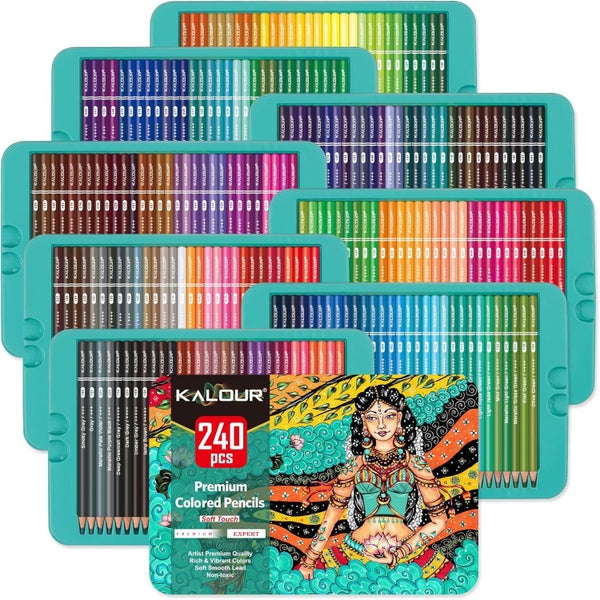240 Premium Colored Pencils Set629907284714261115